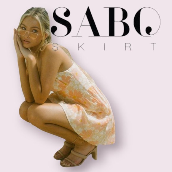 NEW! Sabo Skirt "Tasja Dress" in autumn floral ~ size S ~ wedding guest perfect - Picture 3 of 9